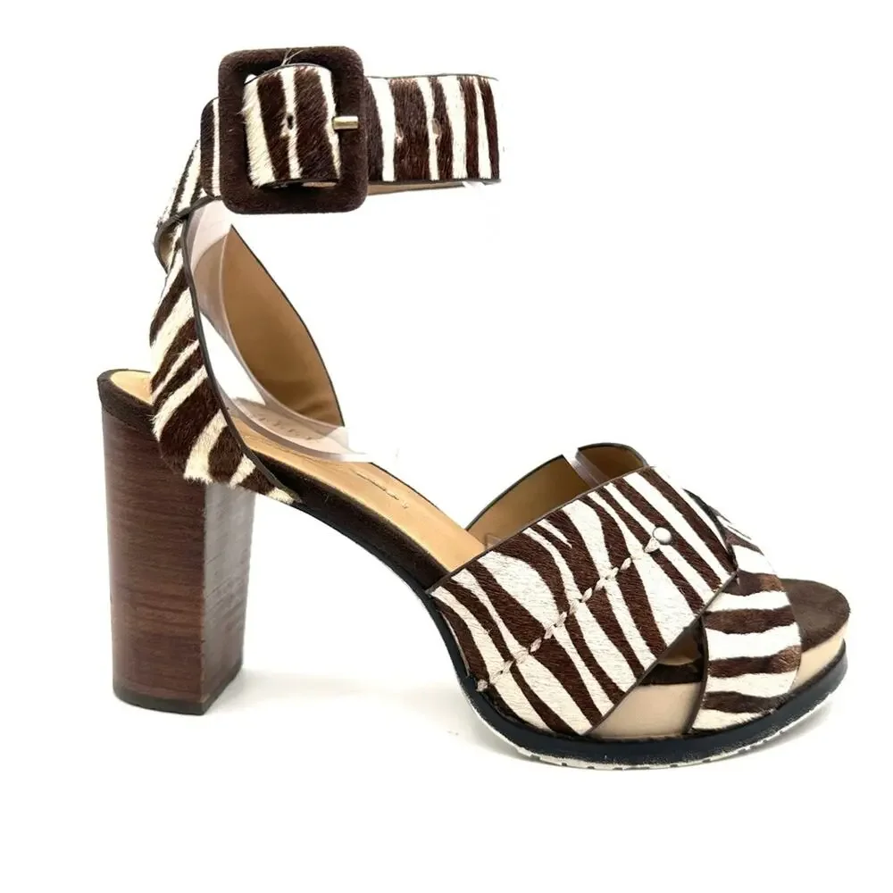 NAKED FEET CIRO in WHITE women's Heeled Sandals - SIZE 8.5